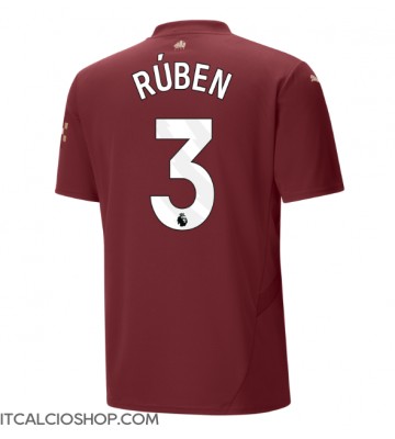 Manchester City Ruben Dias #3 Terza Maglia 2024-25 Manica Corta